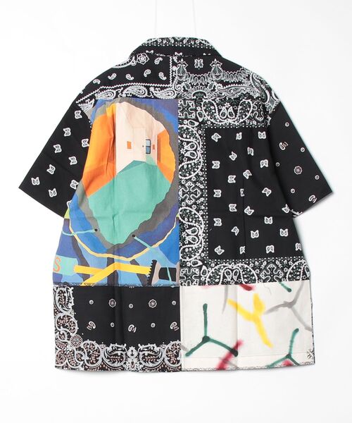Children of the discordance(チルドレン オブ ザ ディスコ-ダンス)の「Children of the discordance / ×YAGI BANDANA PATCH WORK SHIRTS SS / COTDSH-140(シャツ/ブラウス・メンズ・ネイビー/レッド/その他/ブラック・3/2)」の7枚目の写真