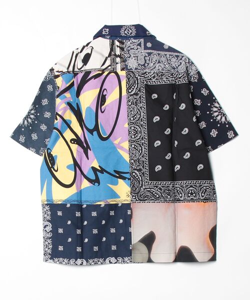 Children of the discordance(チルドレン オブ ザ ディスコ-ダンス)の「Children of the discordance / ×YAGI BANDANA PATCH WORK SHIRTS SS / COTDSH-140(シャツ/ブラウス・メンズ・ネイビー/レッド/その他/ブラック・3/2)」の8枚目の写真