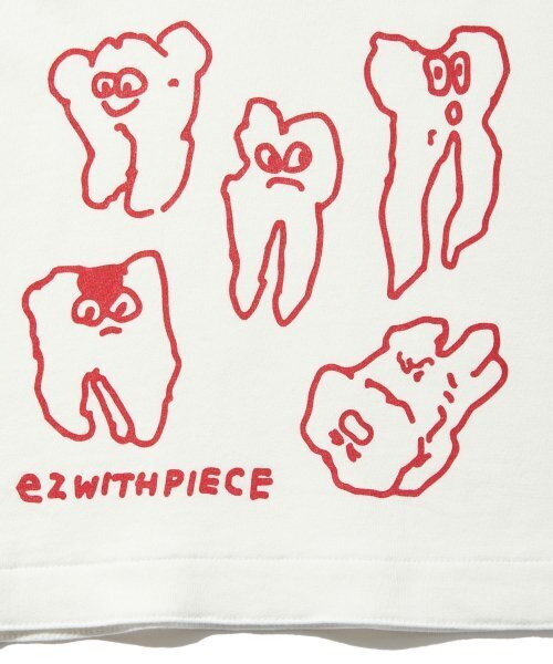 PIECEMAKER(ピースメーカー)の「TEETH SWEAT CROP HOODIE (IVORY)(パーカー・レディース・その他・FREE)」の4枚目の写真