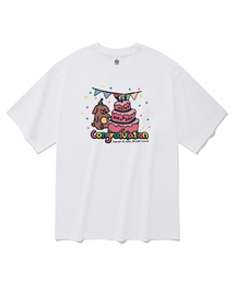 コングラチュレーション 半袖Tシャツ ホワイト