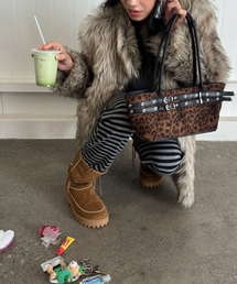 YEOMIMの「mini belted boat bag (leopard)（ショルダーバッグ）」