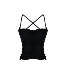 KASHIKO（カシコ）の「Braided Sleeveless Black（Tシャツ/カットソー）」