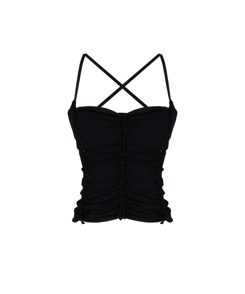 KASHIKO(カシコ)の「Braided Sleeveless Black(Tシャツ/カットソー・レディース・その他・FREE)」の1枚目の写真