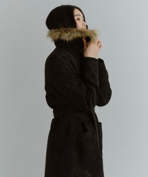 HOWUS（ホワス）の「TAILOR SUEDE SINGLE COAT (BLACK)（チェスターコート）」