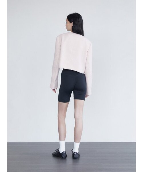 WHOLE PAPER（ホールペーパー）の「ツーラインツイードクロップジャケット - ピンク（その他アウター・レディース・PINK・ONE）」の4枚目の写真