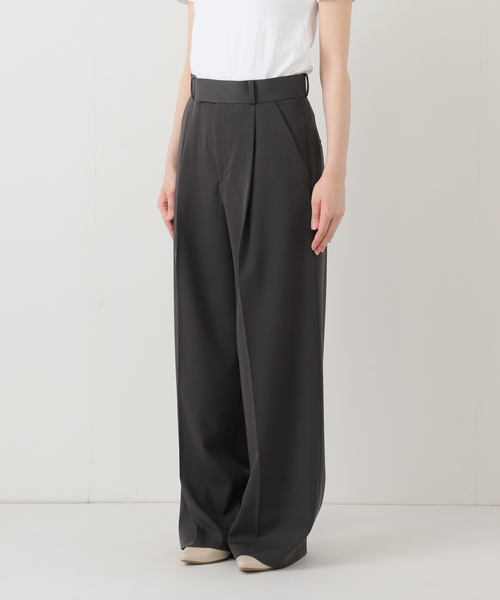 Noble（ノーブル）の「《追加・セットアップ対応》フローツイルスラックスパンツ（スラックス・レディース・モカ/ブルー/チャコールグレー・38/36/34/40）」の4枚目の写真