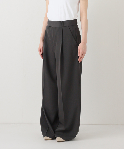 Noble（ノーブル）の「《追加・セットアップ対応》フローツイルスラックスパンツ（スラックス・レディース・モカ/ブルー/チャコールグレー・38/36/34/40）」の5枚目の写真