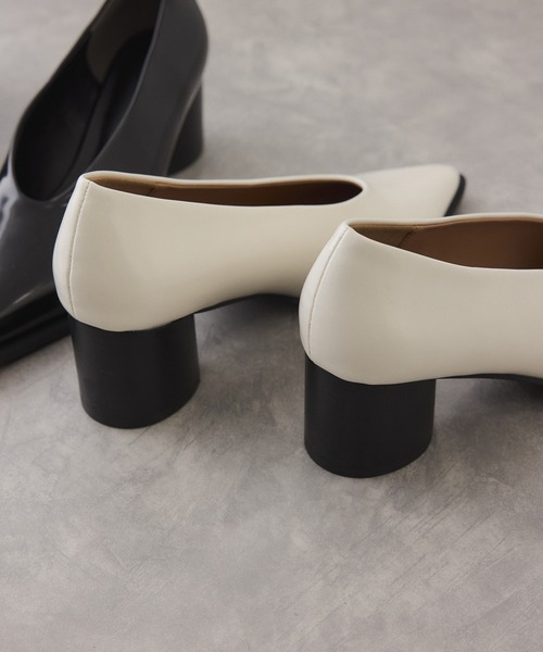 ADAM ET ROPE'（アダムエロペ）の「ポインテッドトゥパンプス（パンプス・レディース・オフホワイト/ブラック・23/23.5/24/24.5）」の22枚目の写真
