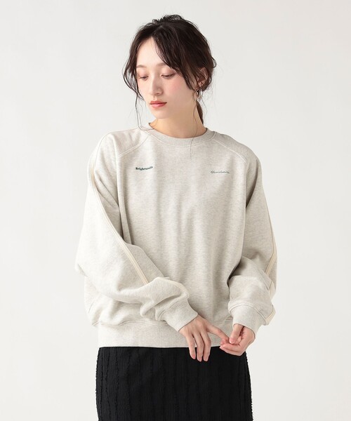 BEAMS HEART(ビームスハート)の「サイドライン ロゴ スウェット(Tシャツ/カットソー・レディース・チャコールグレー/ホワイト系その他5/ライトグレー・FREE)」の2枚目の写真