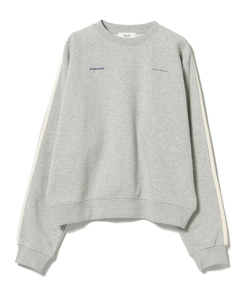 BEAMS HEART(ビームスハート)の「サイドライン ロゴ スウェット(Tシャツ/カットソー・レディース・チャコールグレー/ホワイト系その他5/ライトグレー・FREE)」の1枚目の写真