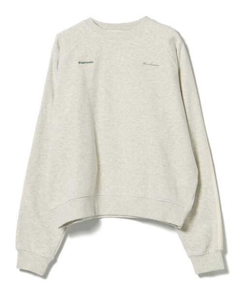 BEAMS HEART(ビームスハート)の「サイドライン ロゴ スウェット(Tシャツ/カットソー・レディース・チャコールグレー/ホワイト系その他5/ライトグレー・FREE)」の12枚目の写真