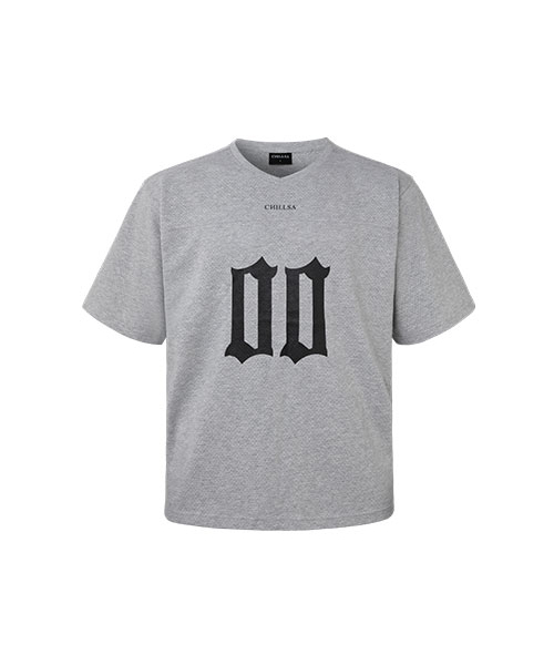 CHILLSA(チルサ)の「Infinity Over Fit Short Sleeve_Melange Gray(Tシャツ/カットソー・レディース・ライトグレー・1/2)」の1枚目の写真