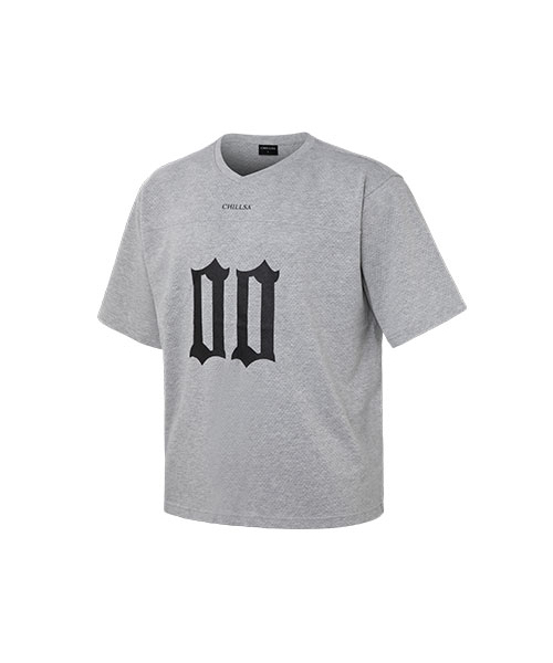 CHILLSA(チルサ)の「Infinity Over Fit Short Sleeve_Melange Gray(Tシャツ/カットソー・レディース・ライトグレー・1/2)」の2枚目の写真