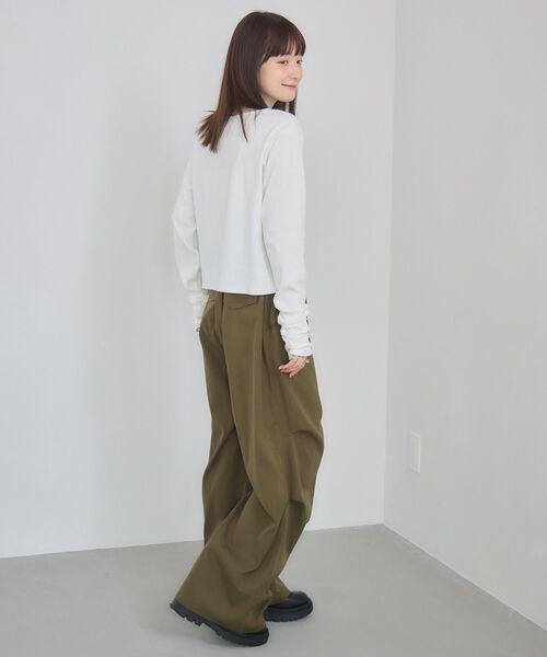 RETRO GIRL(レトロガール)の「カーブワイドPT(その他パンツ・レディース・ダークグリーン/ブラック/ブラウン・FREE)」の13枚目の写真