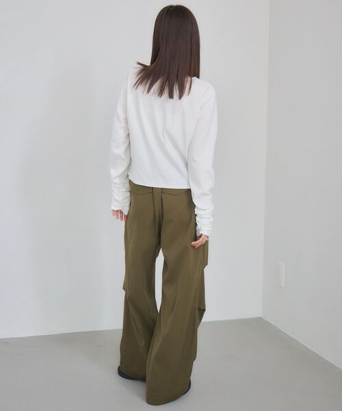 RETRO GIRL(レトロガール)の「カーブワイドPT(その他パンツ・レディース・ダークグリーン/ブラック/ブラウン・FREE)」の14枚目の写真