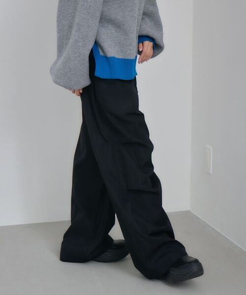 RETRO GIRL(レトロガール)の「カーブワイドPT(その他パンツ・レディース・ダークグリーン/ブラック/ブラウン・FREE)」の8枚目の写真