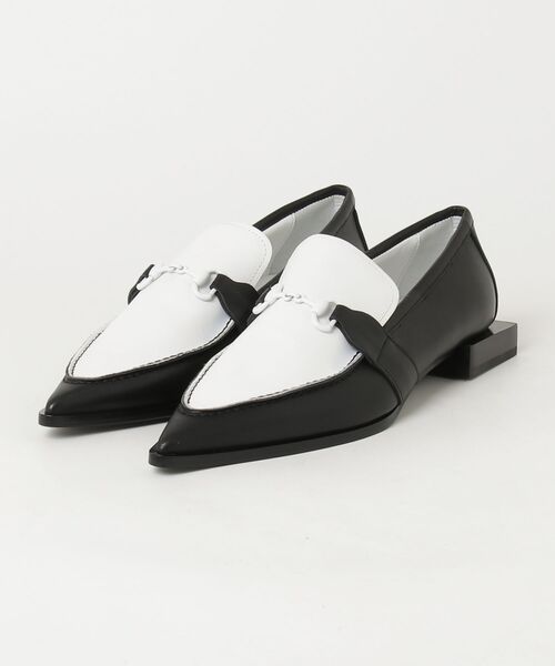 CINOH(チノ)の「LOAFER(ローファー・レディース・ベージュ/ブラック×ホワイト/ブラック・36/37/38)」の3枚目の写真