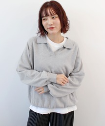 《26SS 新作》スキッパーポロニットプルオーバー