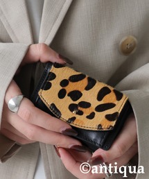 antiqua（アンティカ）の「本革 ハラコ調 コンパクト財布（財布）」