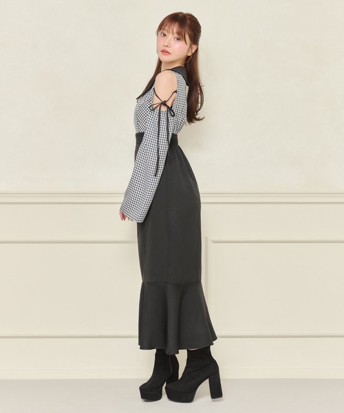 apres jour(アプレジュール)の「襟付きZIPワンピース(ワンピース・レディース・ブラック/ブラック系その他・フリー/X-LARGE)」の8枚目の写真