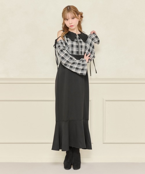 apres jour(アプレジュール)の「襟付きZIPワンピース(ワンピース・レディース・ブラック/ブラック系その他・フリー/X-LARGE)」の19枚目の写真