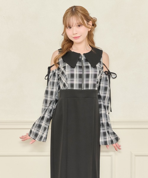 apres jour(アプレジュール)の「襟付きZIPワンピース(ワンピース・レディース・ブラック/ブラック系その他・フリー/X-LARGE)」の16枚目の写真