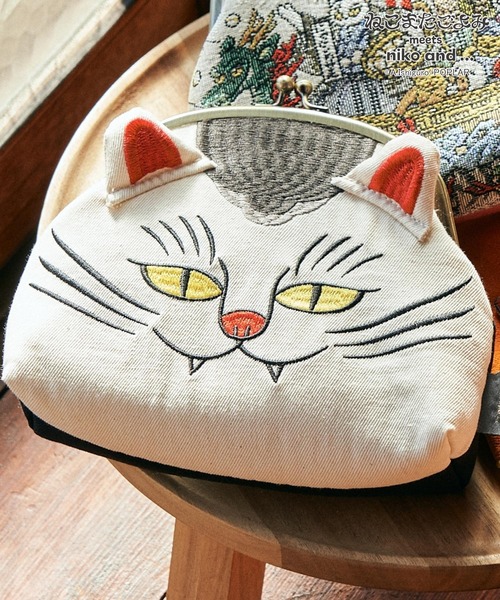 ねこまたごよみ】コラボ ガマグチポーチ（ポーチ）｜niko and