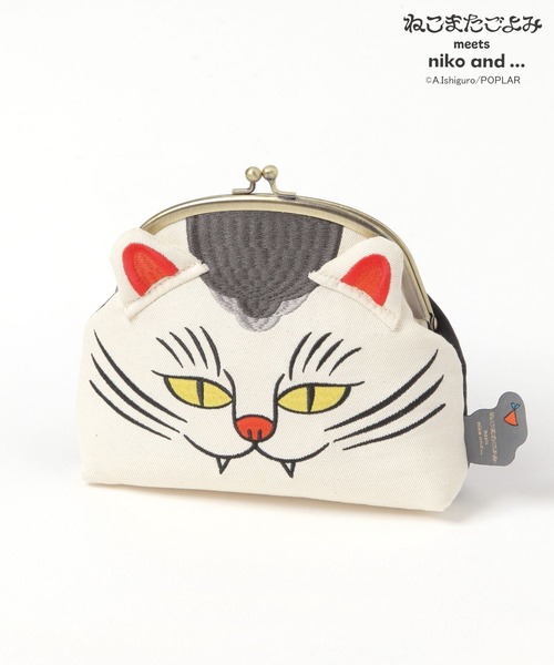 ねこまたごよみ】コラボ ガマグチポーチ（ポーチ）｜niko and