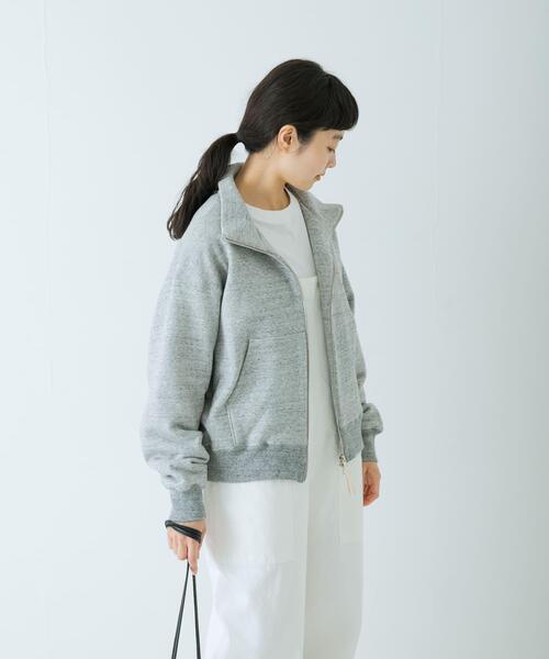 かぐれ(カグレ)の「コットンスウェットスタンドジップ(スウェット・レディース・オートミール/グレー・FREE)」の19枚目の写真