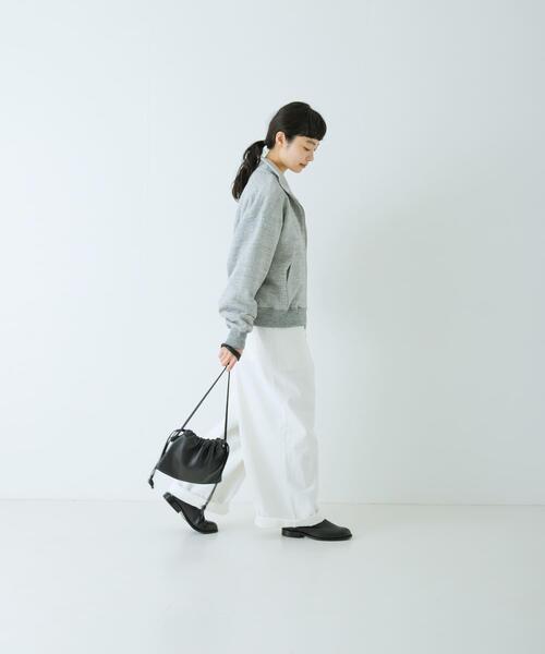 かぐれ(カグレ)の「コットンスウェットスタンドジップ(スウェット・レディース・オートミール/グレー・FREE)」の21枚目の写真