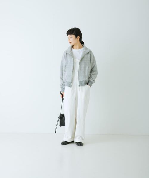 かぐれ(カグレ)の「コットンスウェットスタンドジップ(スウェット・レディース・オートミール/グレー・FREE)」の22枚目の写真