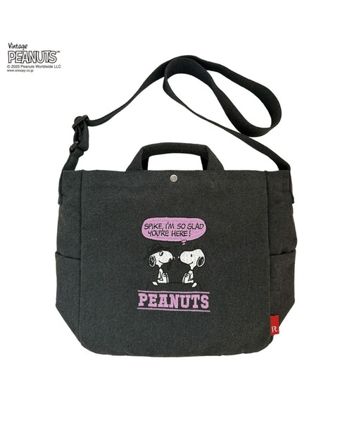 Vintage PEANUTS(ビンテージピーナッツ)の「ルートート / IP.ミディアム.2way.ピーナッツ-0X(ショルダーバッグ・レディース・グリーン/グレー/ホワイト系その他・FREE)」の2枚目の写真