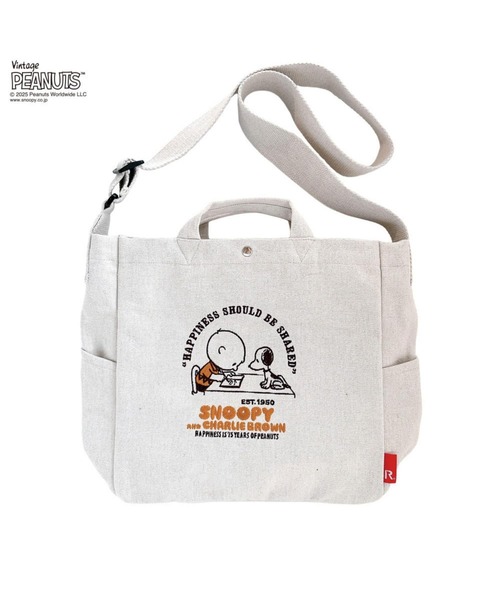 Vintage PEANUTS(ビンテージピーナッツ)の「ルートート / IP.ミディアム.2way.ピーナッツ-0X(ショルダーバッグ・レディース・グリーン/グレー/ホワイト系その他・FREE)」の4枚目の写真