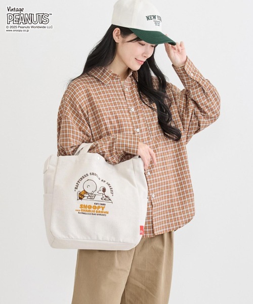 Vintage PEANUTS(ビンテージピーナッツ)の「ルートート / IP.ミディアム.2way.ピーナッツ-0X(ショルダーバッグ・レディース・グリーン/グレー/ホワイト系その他・FREE)」の13枚目の写真