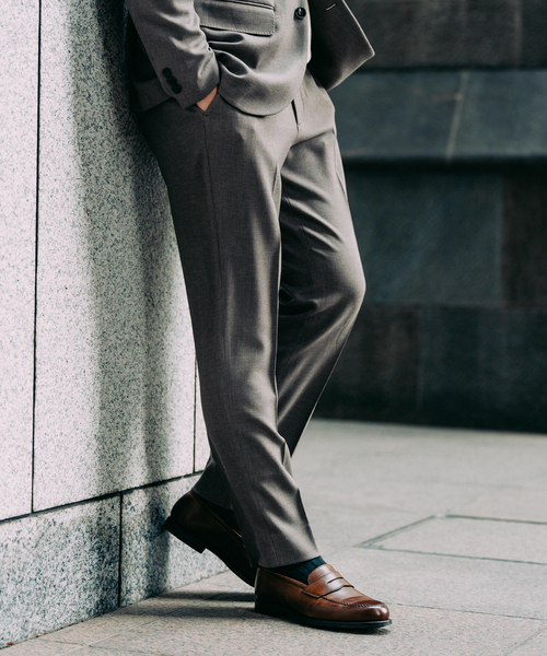 EDIFICE（エディフィス）の「ラフ ツイルスラックス【セットアップ着用可】（スラックス・メンズ・ブラック/ブラウン/ベージュ・LARGE/MEDIUM/SMALL/X-LARGE）」の3枚目の写真