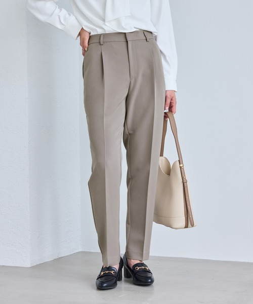 ROPE' PICNIC（ロペピクニック）の「【WEB限定カラー】360°ウルトラストレッチ テーパードパンツ/花粉ガード・セットアップ対応（その他パンツ・レディース・グレー系その他/ブラック/ネイビー/ベージュ系その他/ブルー系その他5・M/S/L）」の4枚目の写真