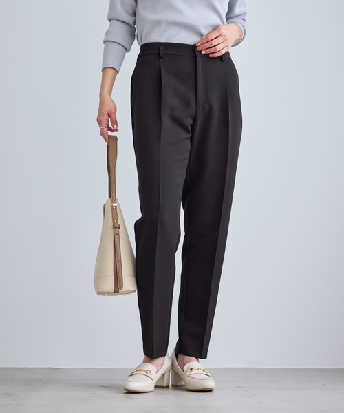 ROPE' PICNIC（ロペピクニック）の「【WEB限定カラー】360°ウルトラストレッチ テーパードパンツ/花粉ガード・セットアップ対応（その他パンツ・レディース・グレー系その他/ブラック/ネイビー/ベージュ系その他/ブルー系その他5・M/S/L）」の2枚目の写真