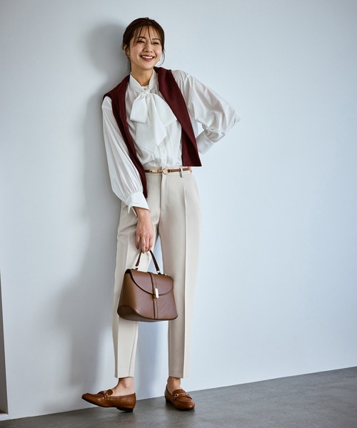 ROPE' PICNIC（ロペピクニック）の「【WEB限定カラー】360°ウルトラストレッチ テーパードパンツ/花粉ガード・セットアップ対応（その他パンツ・レディース・グレー系その他/ブラック/ネイビー/ベージュ系その他/ブルー系その他5・M/S/L）」の17枚目の写真