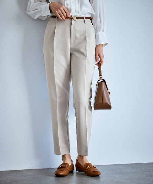 ROPE' PICNIC（ロペピクニック）の「【WEB限定カラー】360°ウルトラストレッチ テーパードパンツ/花粉ガード・セットアップ対応（その他パンツ・レディース・グレー系その他/ブラック/ネイビー/ベージュ系その他/ブルー系その他5・M/S/L）」の18枚目の写真