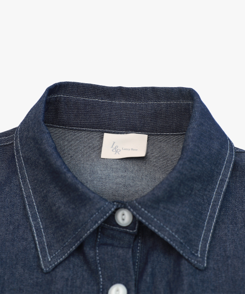 LOSSYROW（ロッシロー）の「L&R blue sea water denim shirts DeepBlue（シャツ/ブラウス・レディース・その他・FREE）」の6枚目の写真
