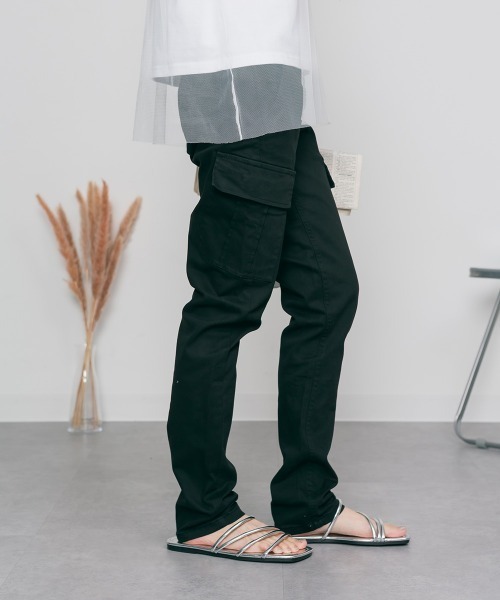 RCD(アールシーディー)の「ツイルカーゴパンツ(カーゴパンツ・レディース・ベージュ/ブラック/カーキ・M/L/LL/3L/4L)」の21枚目の写真