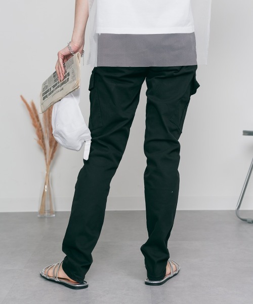 RCD(アールシーディー)の「ツイルカーゴパンツ(カーゴパンツ・レディース・ベージュ/ブラック/カーキ・M/L/LL/3L/4L)」の22枚目の写真