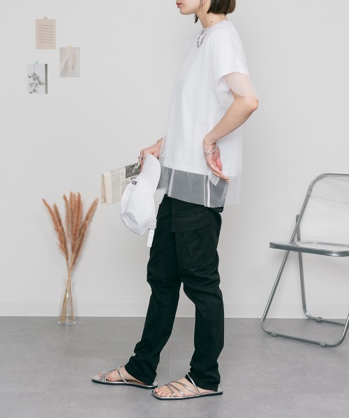 RCD(アールシーディー)の「ツイルカーゴパンツ(カーゴパンツ・レディース・ベージュ/ブラック/カーキ・M/L/LL/3L/4L)」の8枚目の写真