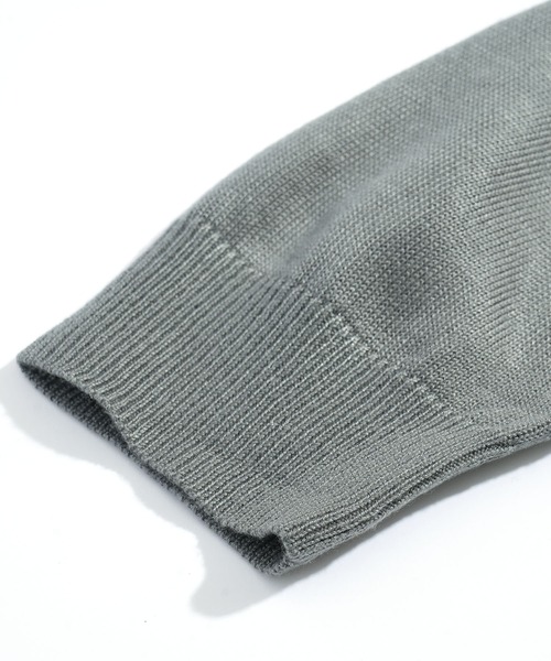 Starting Over(スターティングオーバー)の「studded high-gauge knit crewneck cardigan/スタッズ デザイン ハイゲージ ニット クルーネック カーディガン 短丈 カーデ(カーディガン/ボレロ・メンズ・ブラック/グレー・M/L)」の5枚目の写真