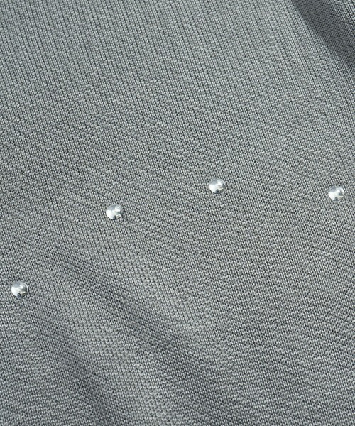 Starting Over(スターティングオーバー)の「studded high-gauge knit crewneck cardigan/スタッズ デザイン ハイゲージ ニット クルーネック カーディガン 短丈 カーデ(カーディガン/ボレロ・メンズ・ブラック/グレー・M/L)」の6枚目の写真