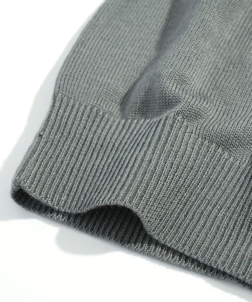 Starting Over(スターティングオーバー)の「studded high-gauge knit crewneck cardigan/スタッズ デザイン ハイゲージ ニット クルーネック カーディガン 短丈 カーデ(カーディガン/ボレロ・メンズ・ブラック/グレー・M/L)」の7枚目の写真