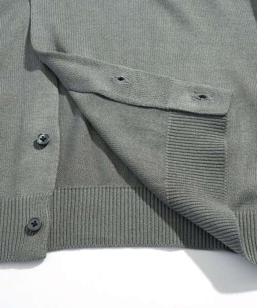 Starting Over(スターティングオーバー)の「studded high-gauge knit crewneck cardigan/スタッズ デザイン ハイゲージ ニット クルーネック カーディガン 短丈 カーデ(カーディガン/ボレロ・メンズ・ブラック/グレー・M/L)」の8枚目の写真