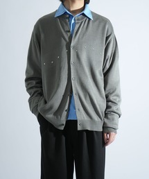 Starting Over（スターティングオーバー）の「studded high-gauge knit crewneck cardigan/スタッズ デザイン ハイゲージ ニット クルーネック カーディガン 短丈 カーデ（カーディガン/ボレロ）」