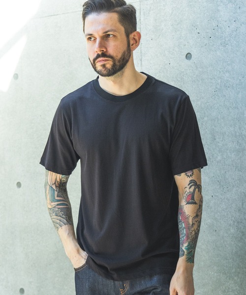 MR.OLIVE(ミスターオリーブ)の「COOL TOUCH C/R JERSEY / CREW NECK T-SHIRT /M261140(Tシャツ/カットソー・メンズ・オフホワイト/ブラック/カーキ・MEDIUM/LARGE)」の4枚目の写真