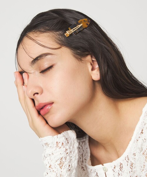 PEIGNEE＞ ヘアクリップ / PAIR（バレッタ/ヘアクリップ）｜green
